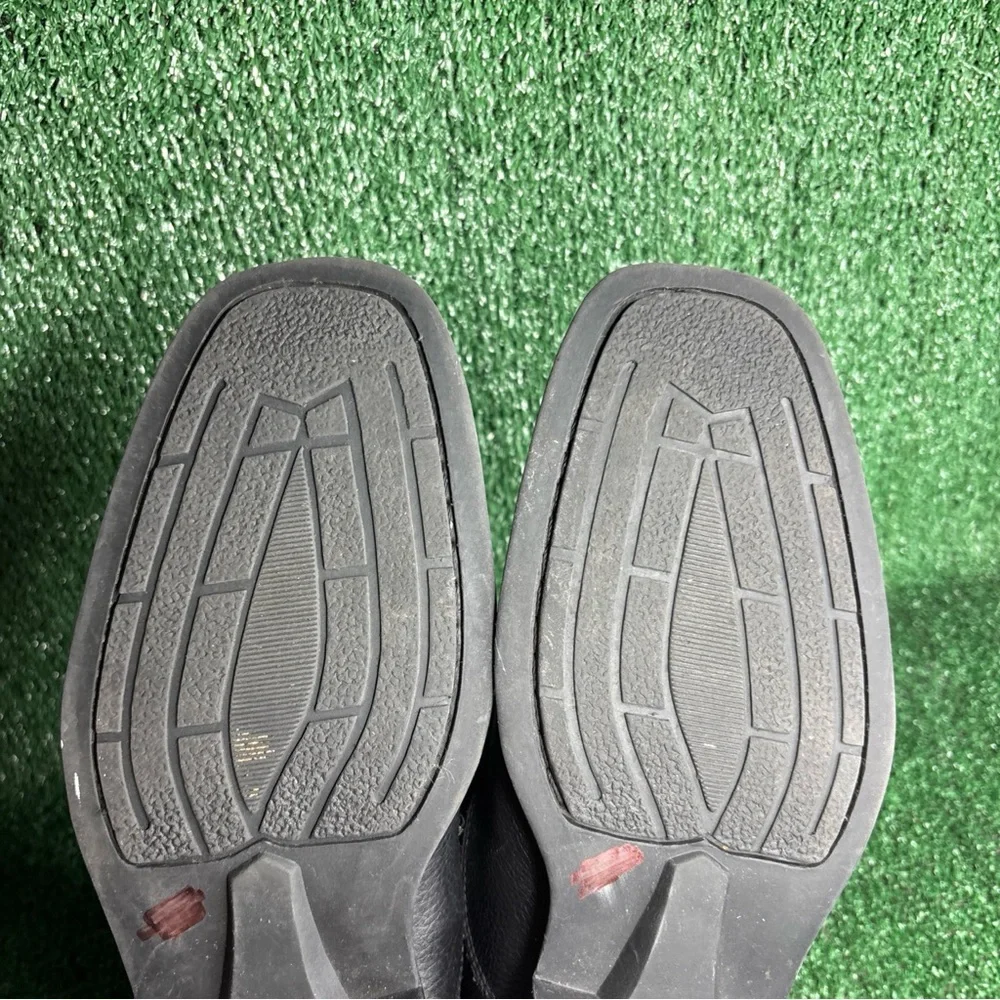 Belvedere Bay Bridge Black Pebbled Leather Square‎ Shoes Men’s Size 13 EEE WIDE